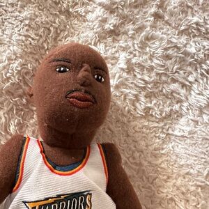 Vtg 1990s ANTAWN JAMISON Golden State Warriors 33 Jersey Basketball Plush RARE!